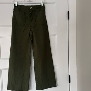 Anthropologie “Maeve Colette” pant size 26 moss green